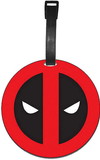 Silver Buffalo SVB-MU11235E-C Marvel Deadpool Logo Luggage Tag and Suitcase Label