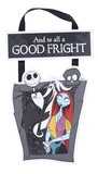 Silver Buffalo SVB-NB1372N4-C Nightmare Before Christmas Good Fright 2-Piece Hanging Sign