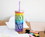 Silver Buffalo SVB-NL14638FG-C Love is Love Rainbow Carnival Cup With Glitter Lid And Straw, Holds 20 Ounces