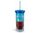 Silver Buffalo SVB-PEA4028F-C Peanuts Snoopy Chillin Acrylic Carnival Cup with Lid and Straw | Holds 20 Ounces