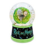 Silver Buffalo SVB-RM1507J9-C Rick and Morty Portal Light-Up Collectible Snow Globe | 6 Inches Tall