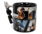 Silver Buffalo SVB-SW12433D-C Star Wars Lightsaber Handle Ceramic Mug | Holds 20 Ounces