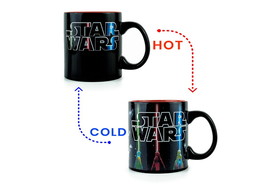 Silver Buffalo SVB-SW128834V-C Star Wars Lightsaber Mug | Star Wars Heat Changing Mug | Holds 20 Ounces