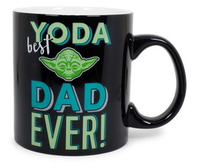 Silver Buffalo SVB-SW151234-C Star Wars "Yoda Best Dad Ever" Ceramic Mug, Holds 20 Ounces, Toynk Exclusive