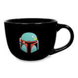 Silver Buffalo SVB-SW162133-C Star Wars: The Mandalorian Boba Fett Ceramic Soup Mug | Holds 24 Ounces