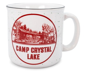 Silver Buffalo SVB-WBH446E1-C Friday the 13th Camp Crystal Lake Ceramic Camper Mug | Holds 20 Ounces