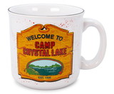 Silver Buffalo SVB-WBH493E1-C Friday the 13th Welcome To Camp Crystal Lake Ceramic Camper Mug | 20 Ounces