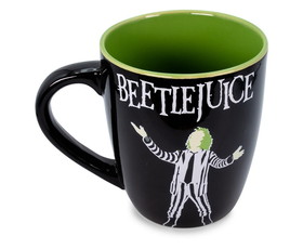 Silver Buffalo SVB-WBH608EX-C Beetlejuice "Ghost With The Most" Curved Ceramic Mug | Holds 25 Ounces