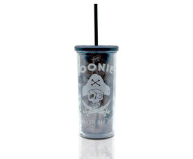 Silver Buffalo SVB-WBM4518F-C The Goonies Acrylic Carnival Cup with Lid and Straw | Holds 20 Ounces
