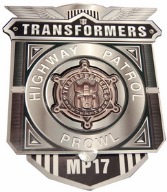 Transformers Highway Patrol Prowl MP-17 Coin Badge
