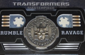 Takara Transformers Masterpiece Rumble & Ravage Coin