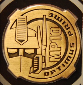 Takara Transformers Masterpiece Mp-10 Optimus Prime Exclusive Collectors Coin