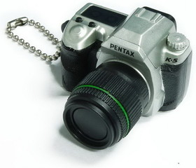 Takara Pentax Capsule Mini Camera Keychain K-5 Limited Silver Camera