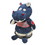 TriAction Toys TAT-36517-C Les Deglingos Originals Plush Animal | Hippos the Hippo