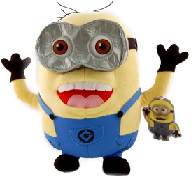 Toy Factory Despicable Me 2, 2 Eyed With Open Mouth Minion Jorge 12" Plush