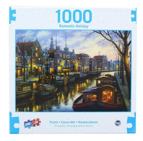 The Canadian Group TGC-44610CAN-C Romantic Holiday 1000 Piece Jigsaw Puzzle, Canal Life