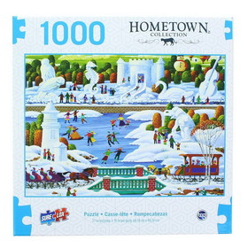 The Canadian Group TGC-44742WIS-C Hometown Collection 1000 Piece Jigsaw Puzzle, Wisconsin Snow Sculptures