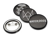 ThinkGeek THG-376-C Watch Dogs 1-1/2" Logo Pins, Set of 4