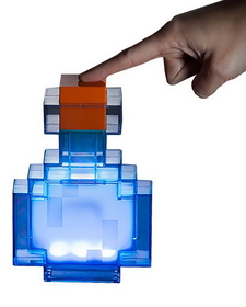 ThinkGeek Minecraft 7" Light-Up Color Changing Potion Bottle