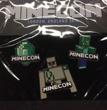 ThinkGeek THG-MCPIN-C Minecraft Minecon 2015 Exclusive Pin Set of 3