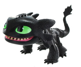 The Loyal Subjects TLS-87422_THEYE-C How To Train Your Dragon 6" Action Vinyl: Toothless (Glow Eyes)