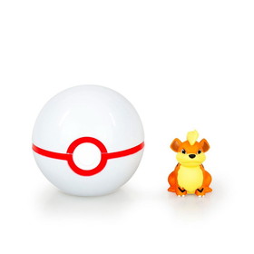Tomy Pokemon Clip 'N' Carry Poke Ball & Growlithe Set - Includes Ball & 2" Growlithe Figure