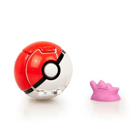 Tomy Pokemon Throw 'N' Pop Poke Ball & Ditto Set - Includes Ball & 2" Ditto Figure