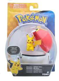 Pokemon Clip and Carry Poke Ball, 2 Inch Pikachu and Repeater Ball