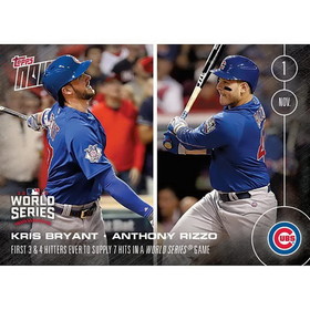 Topps TPS-02377-C MLB Chicago Cubs Kris Bryant/ Anthony Rizzo #655 2016 Topps NOW Trading Card