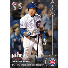 MLB Chicago Cubs Javier Baez #555 Topps NOW Trading Card