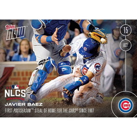 MLB Chicago Cubs Javier Baez #587 Topps NOW Trading Card