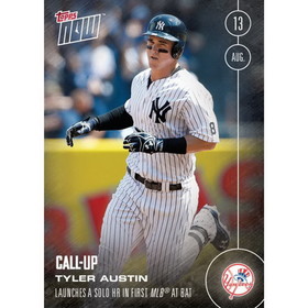 NY Yankees, Tyler Austin (Call-Up) MLB Topps NOW Card 436