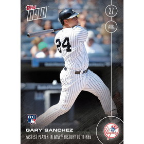 MLB NY Yankees Gary Sanchez #400 Topps NOW Trading Card