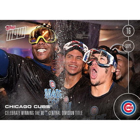 MLB Chicago Cubs Celebrate N.L. Central Division Title #460A Topps NOW Trading Card