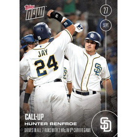 MLB San Diego Padres Hunter Renfroe (Call-Up) #512 Topps NOW Trading Card
