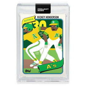 Topps TPS-20TP20-0326-C Topps PROJECT 2020 Card 326 - 1980 Rickey Henderson by Keith Shore