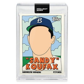 Topps TPS-ARTBB-0076-C Topps PROJECT 2020 Card 76 - 1955 Sandy Koufax by Fucci