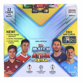 Topps TPS-FGC004855BX-C 2021/2022 Topps UEFA Champions League Match Attax Extra Box | 24 Packs