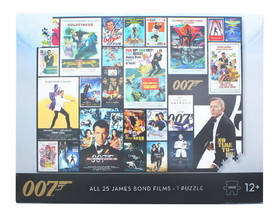 Top Trumps TPT-WM01313-ML1-6-C James Bond 007 All 25 Films 1000 Piece Jigsaw Puzzle