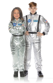 Underwraps Silver Astronaut Child Costume
