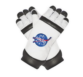 Underwraps NASA Astronaut Child Costume Gloves - One Size - White