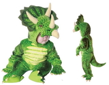 Underwraps Green Triceratops Plush Baby Costume