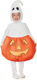 Underwraps Pumpkin Ghost Plush Belly Babies Toddler Costume