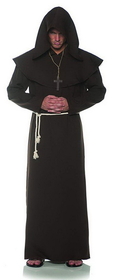 Underwraps Monk Adult Costume Robe - Brown