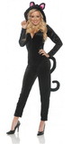 Underwraps Women's Black Cat Jumpsuit Costume