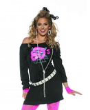 Underwraps Awesome 80's Women's Tunic Costume