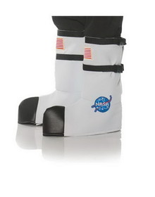 Underwraps NASA Astronaut Adult Costume Boot Tops - One Size- White