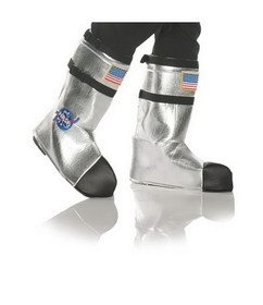 Underwraps NASA Astronaut Adult Costume Boot Tops - One Size- Silver