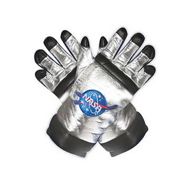 Underwraps NASA Astronaut Adult Costume Gloves - One Size - Silver
