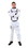 Underwraps White Astronaut Uniform Jumpsuit Costume Teen 14-16